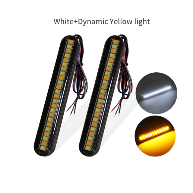 Turn Signal Light 24LED Dual Color for Motorcycle Directional Light