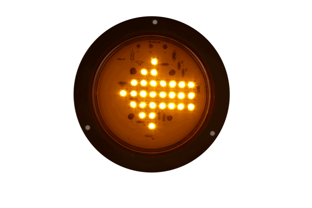 LED 4" Round ARROW Light