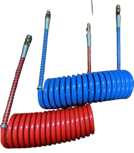 Nylon Spiral Air Break Hose Red+Blue