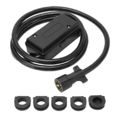 7-WAY Trailer Cable With Junction Box 4FT/6FT/8FT
