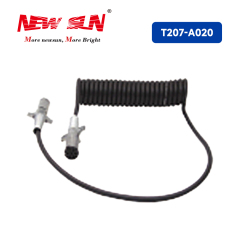 15FT 7-WAY Coiled Power Cable