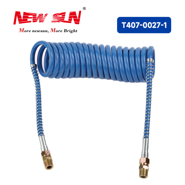 Nylon Spiral Air Break Hose Red+Blue