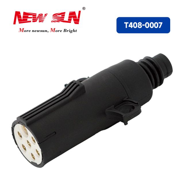 Trailer Plug 7PIN Plastic 24V S-Type PVC Cover
