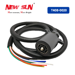 Trailer Cable 7PIN Blade Plug With 8.2FT Cable