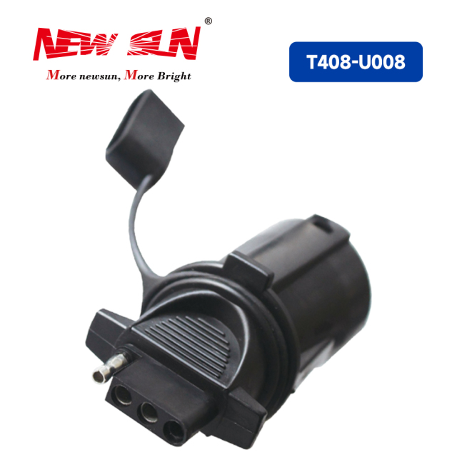 Trailer Connector 7PIN Blade to 4PIN Flat Adapter