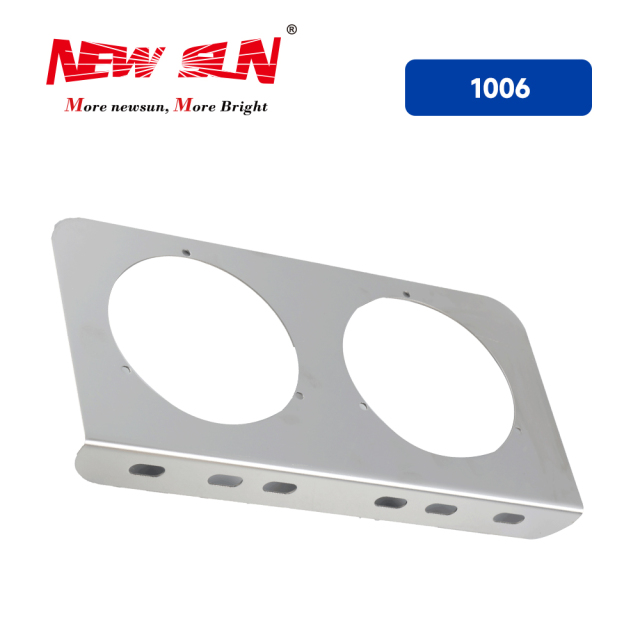 Bracket For 4" Round Light Stainless Steel Chrome Double