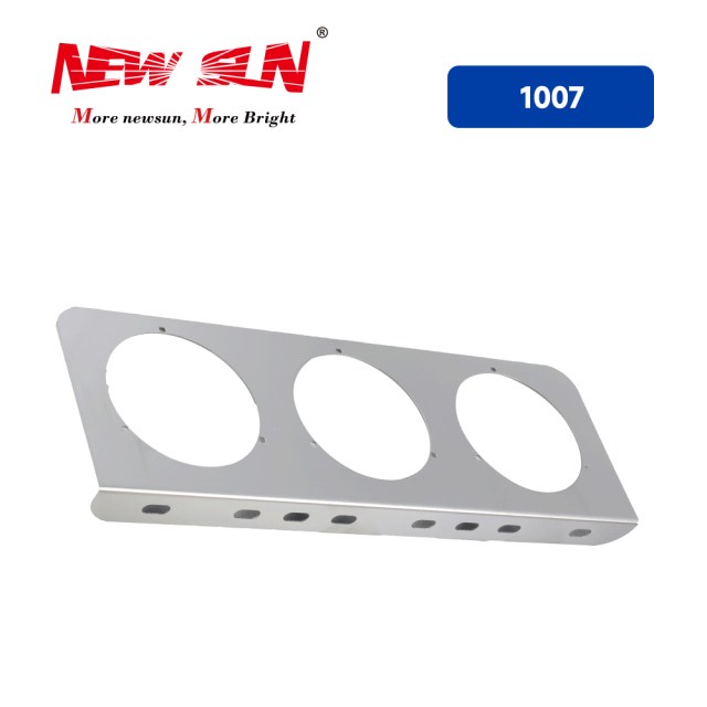 Bracket For 4" Round Light Stainless Steel Chrome Triple