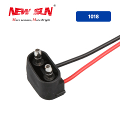 Trailer Light Connector 2 Prong Plug 6.5 inch Wires for Marker Lights