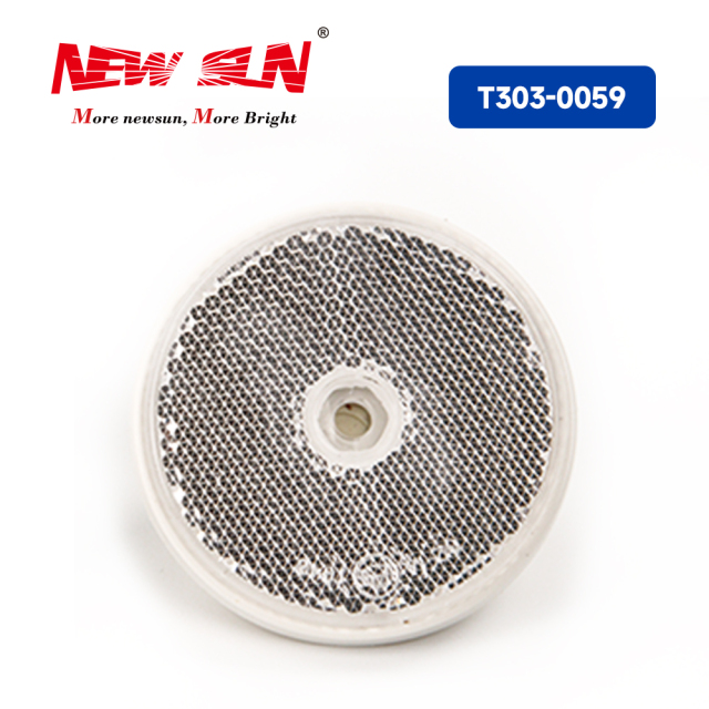 Round Reflector White Φ60mm With Hole