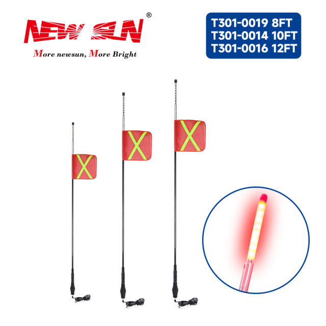 LED SAFETY FLAG WHIP
