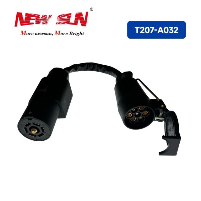 Us 7 Way to EU 7 Way Adapter Trailer Light Converter