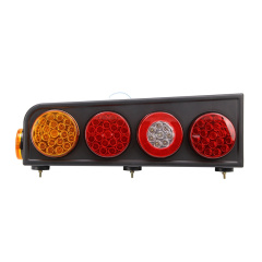 LED 4" Round Combination Taillight for Heavy-Duty Truck Tractor Stop/Tail/Turn/Reverse Rear Lamp