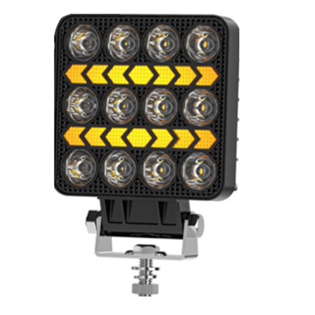 New Black Cover LED Square Headlights 4 Inch LED Work Light for Truck Tracto ATV UTV Boat LED Working Lights