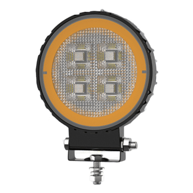 New 4inch LED 4X4 Round Spotlight 44LED DRL for Truck LED Working Lights Black Cover LED Square Headlights