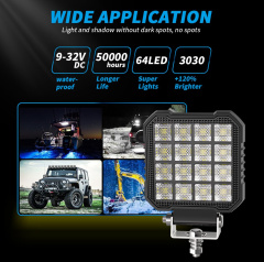 Durable Mining Industry LED Work Light Waterproof Square Light