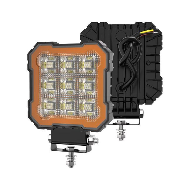 New LED Square Spotlight for Truck LED Working Lights Black Cover LED Square Headlights