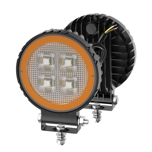 New 4inch LED 4X4 Round Spotlight 44LED DRL for Truck LED Working Lights Black Cover LED Square Headlights