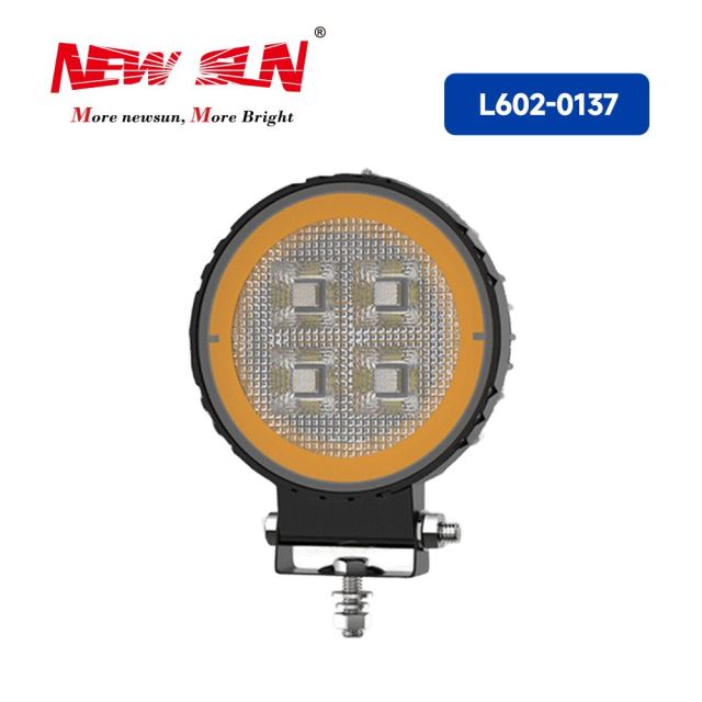 New 4inch LED 4X4 Round Spotlight 44LED DRL for Truck LED Working Lights Black Cover LED Square Headlights