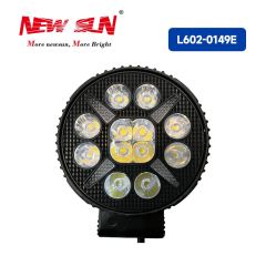 New LED Headlight Spotlight Circular Work Light Aluminum Auxiliary Driving off-Road Yellow IP68 Waterproof Spot