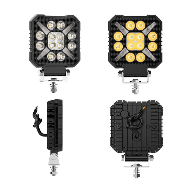 Wholesale 4inch Square LED Work Light Waterproof Offroad LED Laser Spot Flood Beam for Trucks Jeeps