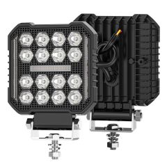 New Square Spotlight Work Light for Truck LED Working Lights Black Cover LED Square Headlights