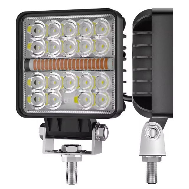 4" Square Auto Working Light Dual Lighting Car Driving DRL Headlamp Strobe Lights for Truck Motorcycles