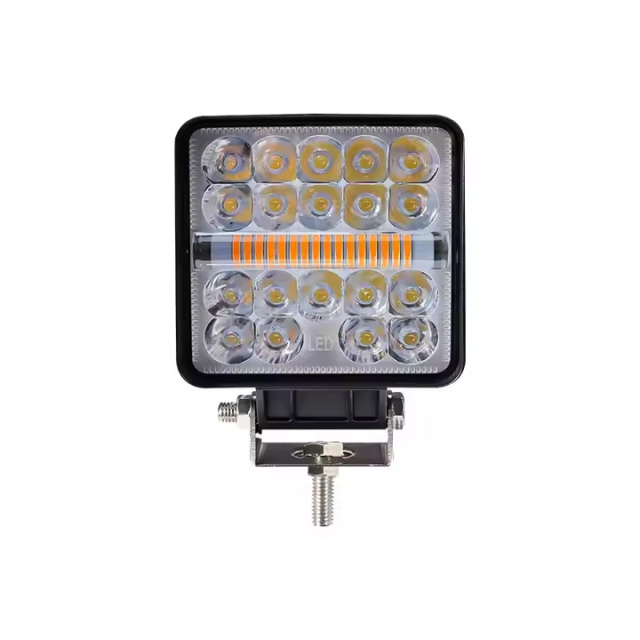 4" Square Auto Working Light Dual Lighting Car Driving DRL Headlamp Strobe Lights for Truck Motorcycles
