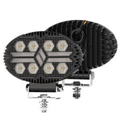 2025 Round 12-80V LED LED Work Light DRL Spotlights Auxiliary Light Worklight LED for SUV Trucks Boats