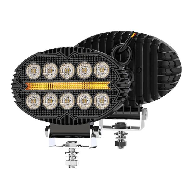 Wholesale Oval Shape LED Work Lights with DRL Spotlights Working Lamp