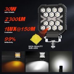 Waterproof Work Lamps Van Flashing Work Lights for Trucks