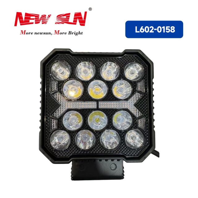 4 Inch Square DRL Spotlights Auxiliary Light Work Light LED LED Car Work Light for off-Road Vehicle Car