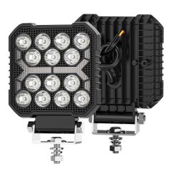 4 Inch Square DRL Spotlights Auxiliary Light Work Light LED LED Car Work Light for off-Road Vehicle Car