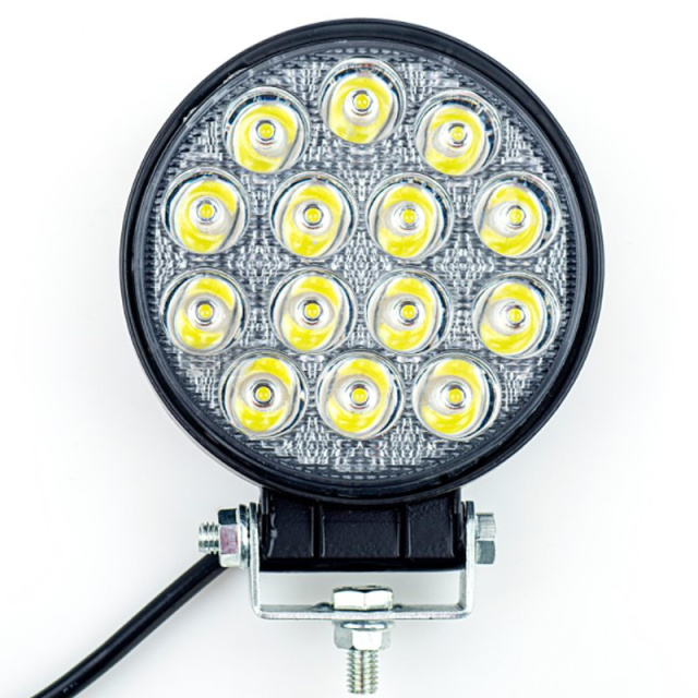 4 Inch 42W Round LED Work Light Spotlight for 4X4 Offroad ATV UTV Truck Tractor Motorcycle Driving Fog Lights