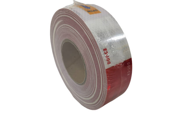 Vehicle Trailer Truck Red and White 5cmx50yard (45.7meters) Waterproof Retro Reflective Tape Stickers