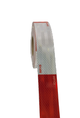 Vehicle Trailer Truck Red and White 5cmx50yard (45.7meters) Waterproof Retro Reflective Tape Stickers