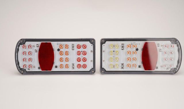 LCV /Bike Carriers/Racks Position/Stop/Fog/Reverse/Direction/Plate 842s (ARC) 12 LED Multifunctional Rear Lamp
