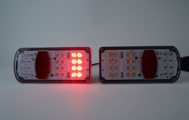 LCV /Bike Carriers/Racks Position/Stop/Fog/Reverse/Direction/Plate 842s (ARC) 12 LED Multifunctional Rear Lamp