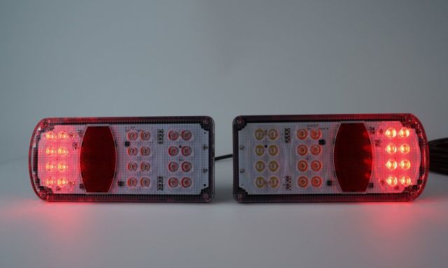 LCV /Bike Carriers/Racks Position/Stop/Fog/Reverse/Direction/Plate 842s (ARC) 12 LED Multifunctional Rear Lamp