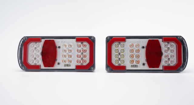 Lcv /Bike Carriers/Racks Position/Stop/Fog/Reverse/Direction/Plate 843s (ARC) 12 LED Multifunctional Rear Lamp