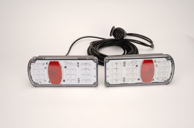LCV /Bike Carriers/Racks Position/Stop/Fog/Reverse/Direction/Plate 842s (ARC) 12 LED Multifunctional Rear Lamp