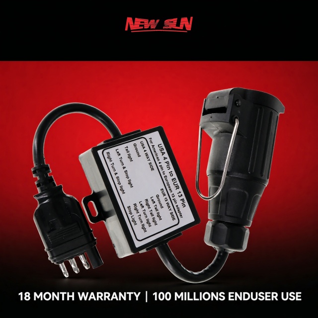 Us 4way to EU 13 Way Trailer Light Converter