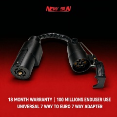 Us 7 Way to EU 7 Way Adapter Trailer Light Converter