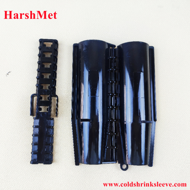 Gel Seal Clamshell Enclosure for 1/2" Cable to 4.3-10 Mini Din Connector,Cold Shrink Sleeve Silicone & EPDM Cold Shrink Tube Manufacturer,Gel Seal Clamshell Enclosure for 1/2" Cable to 4.3-10 Mini Din Connector