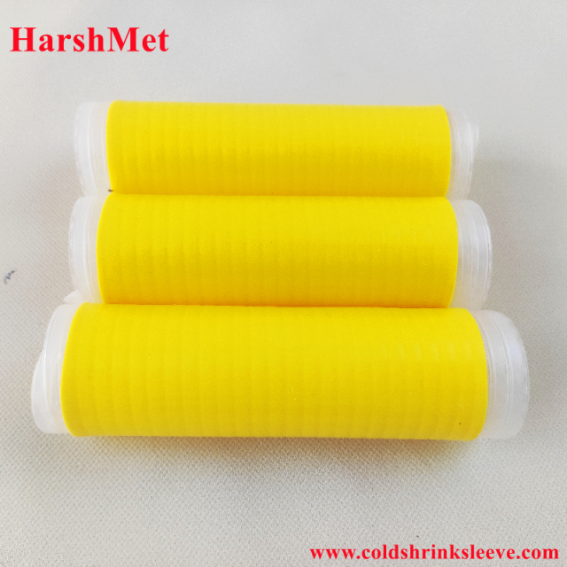 Yellow Silicone Rubber Cold Shrink Tubing,Cold Shrink Sleeve Silicone & EPDM Cold Shrink Tube Manufacturer,Yellow Silicone Rubber Cold Shrink Tubing