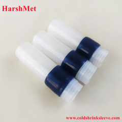 Tubo termoretraibile in gomma siliconica trasparente con un lato e mastice incorporato,HarshMet,Tubo termoretraibile in gomma siliconica trasparente con un lato e mastice incorporato