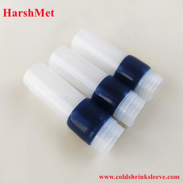 Tubo termoretraibile in gomma siliconica trasparente con un lato e mastice incorporato,HarshMet,Tubo termoretraibile in gomma siliconica trasparente con un lato e mastice incorporato