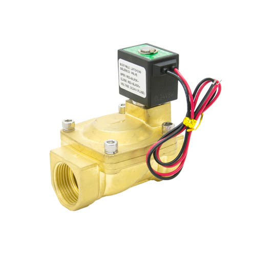 Pulse self-holding solenoid valve