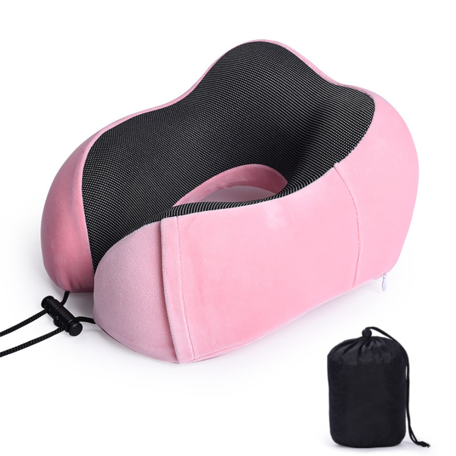 Uuname Travel Pillow Foam Pillow For Airplanes Memory Foam Neck Pillow U Shaped Pillow For Travel With Storage Bag  For Long Flights For Travel-F05