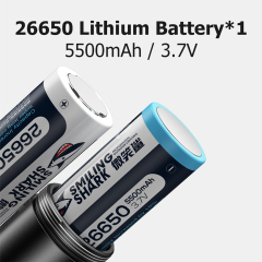 Smiling Shark 6000 Lumens 5500Mah 8 Hours  Long Last Led Torch Rechargeable Torch Flashlight 4 Mode Super Bright  Torches Rechargeable Torches Led Rechargeable Torch Llight Rechargeable-4modes Zoomable Waterproof for Camping Hiking Working-SD5220