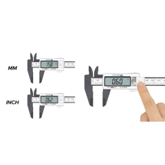 Uuname 150mm Digital Vernier Caliper Micrometer Caliper &amp; 2 Batteries